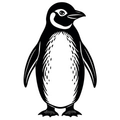 penguin on a white background free vector file