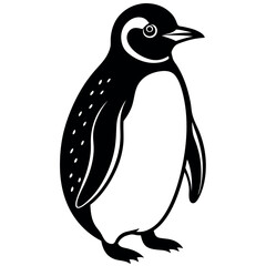 penguin on a white background free vector file