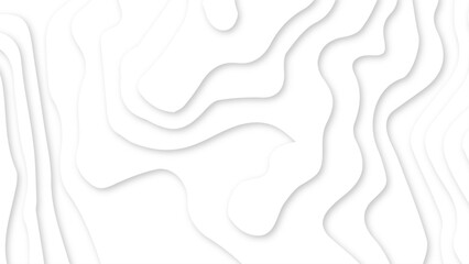 Abstract design with black and white abstract background, Wave paper cut background. topographic line contour map background. paper texture design.