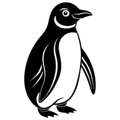 penguin on a white background free vector file