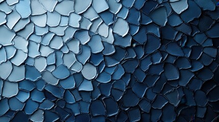 An abstract image showcasing a detailed blue scaled pattern, creating a textured backdrop that...