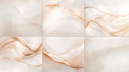 A set of circular wall tiles with abstract, concentric designs, adding a modern, artistic touch to a space