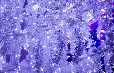 Winter background. Landscapes. Frozen pattern on glass.