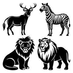 Download Wildlife Animal Vector  Illustrations Svg And  Png File.