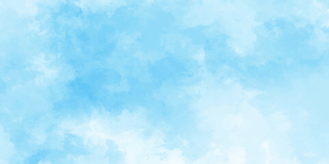 Abstract white and blue color frozen ice surface design background. soft sky blue watercolor sky and clouds, Light blue background with watercolor. gradient light white sky background with clouds.