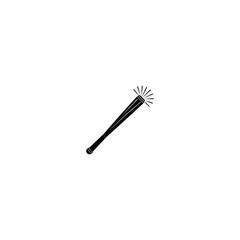 mascara brush isolated on white