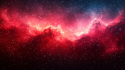 dark red starfield constellation in outer space