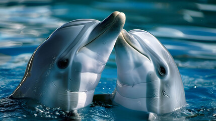 Obraz premium pair of dolphins