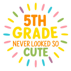 A colorful text graphic that says 