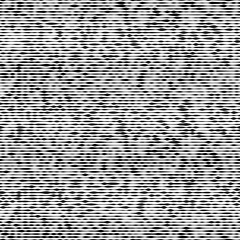 Seamless striped geometric pattern with irregular horizontal black lines on a white background in a modern grunge style. Monochrome linear texture. Vector illustration.