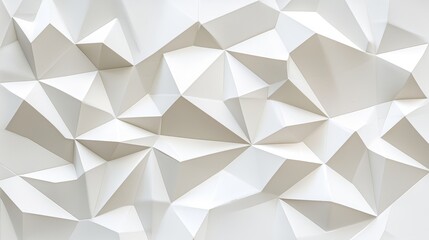 Abstract, 3D wall tiles with geometric patterns that protrude slightly, creating a dynamic and tactile surface