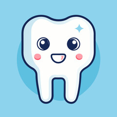 Tooth kid character stock illustration