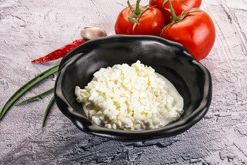 Cottage cheese Curd in the bowl