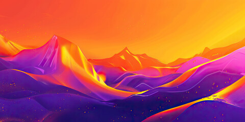 A Abstract Illustration of Return on Investment (ROI) in Orange and Purple