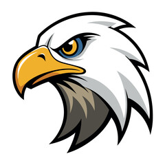 Obraz premium Set of bald eagle heads logo sygnet symbol element