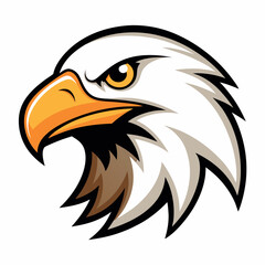 Fototapeta premium Set of bald eagle heads logo sygnet symbol element