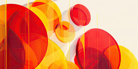 A Graphic Representation of Product Performance in Red and Yellow Circles