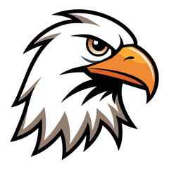 Obraz premium Set of bald eagle heads logo sygnet symbol element