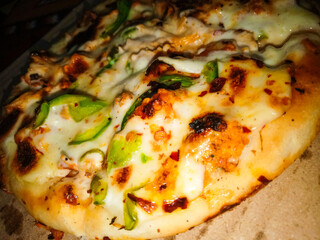 Pizza pic with beautiful poster