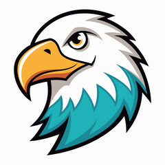 Obraz premium Set of bald eagle heads logo sygnet symbol element