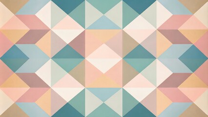 Minimalist Geometric Patterns in Pastel Colors for Modern Design