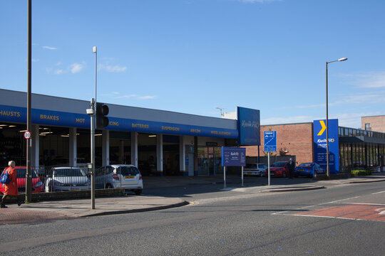 A Kwik Fit garage in Portobello, Edinburgh in the UK