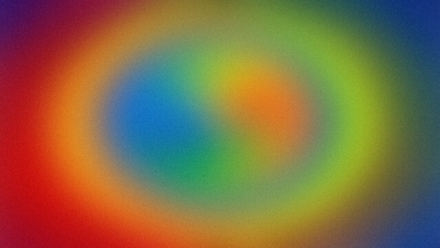 
Fundo abstrato, formas cirulares, gradiente azul amarelo vermelho verde, fundo desfocado com textura. Banner para site, website. Arte para flyer, cartaz. Fundo de tela, descanso de tela. 