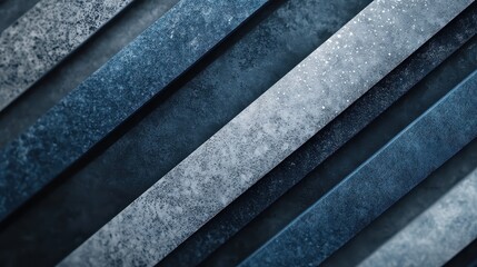 The image displays textured diagonal stone slabs in varying blue and gray shades, creating a dynamic and modern artistic pattern suitable for various design purposes.