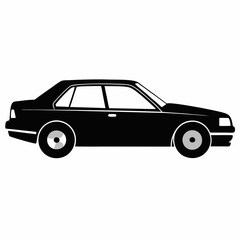 Car Silhouette Black Vector