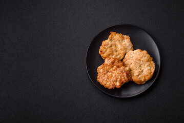 Delicious fried pork or chicken chops breaded with salt and spices