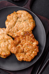 Delicious fried pork or chicken chops breaded with salt and spices