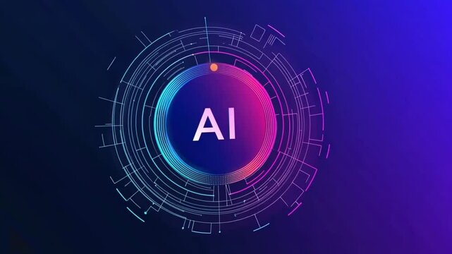 Minimalist Approach: The design is clean and minimalist, focusing on simplicity and the essence of AI without clutter or unnecessary elements.