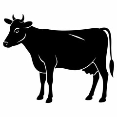 Cow Silhouette Black Vector