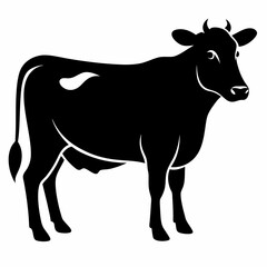 Cow Silhouette Black Vector