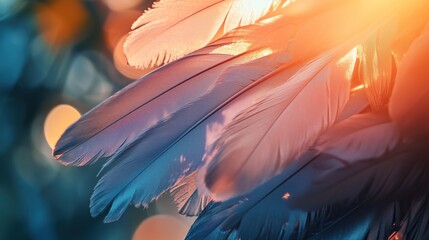 Naklejka premium The metaphor of feathers, use filter photography