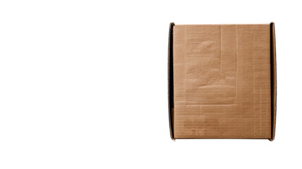 Package cardboard box isolated on white background
