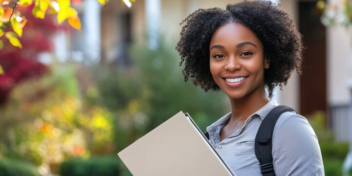 Jovial Female Student
