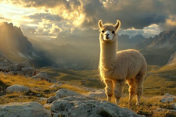 Fototapeta premium alpaca