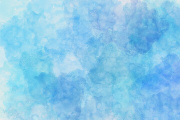 Abstract blue watercolor gradient paint grunge texture background.