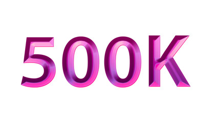 500k Subscriber Celebration PNG transparent background