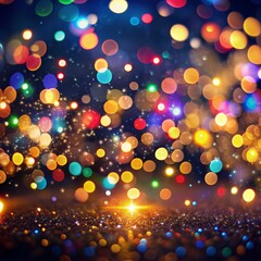 Abstract Bokeh Background with Colorful Lights and Glitter, bokeh , abstract , background , lights , glitter