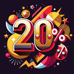 discount vector graphics illustration colorful