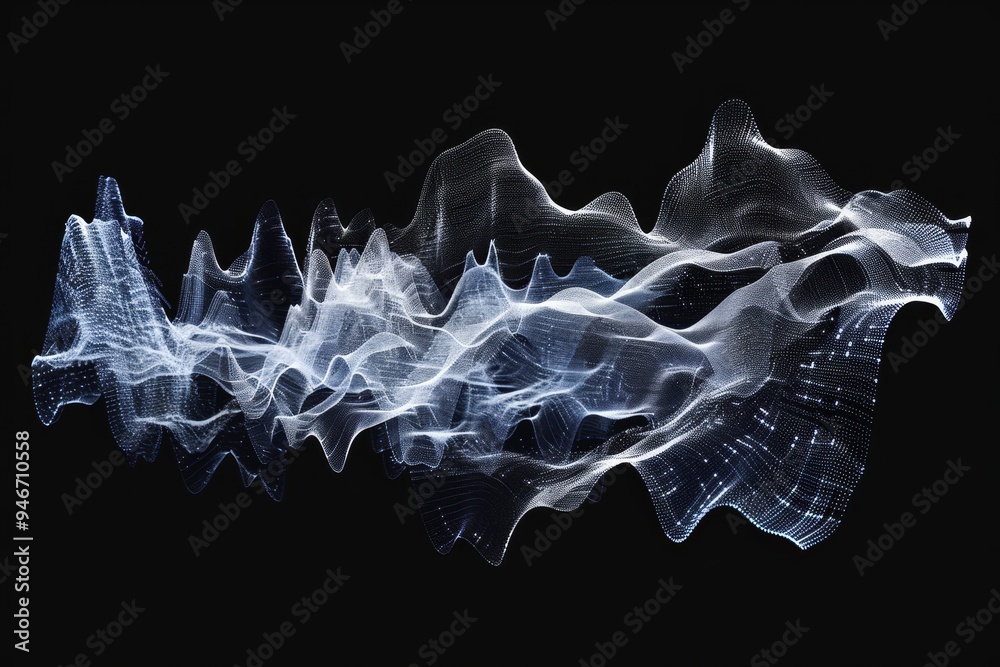 Poster a visualization of the fluctuating trends of a stock market graph