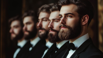 World Men's Day. a brutal man. a man of model appearance