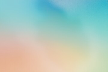 Soft Pastel Gradient Background in Blue Teal Peach with Noise Texture for Modern Vibrant Design