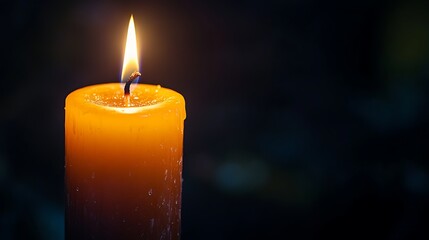 Candlelight Glow with Large Dark Area, Ideal for Text





