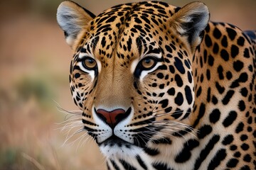 Obraz premium Detailed Close-Up of Jaguar Fur Texture and Patterns