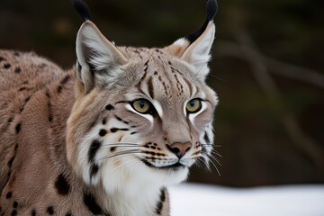 Obraz premium Stunning Lynx Fur Texture and Structure Close-Up Exploration