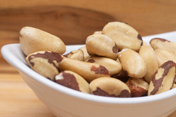 Fototapeta premium bowl full of Brazil nuts