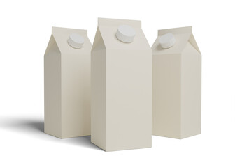 Organic milk carton mockup